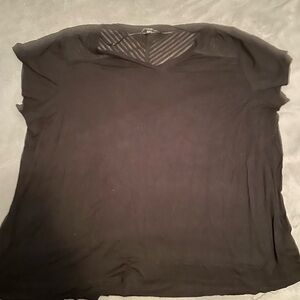 Women’s black dressy t-shirt